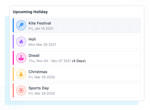 hrms holidays